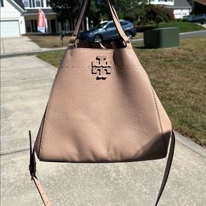 Tory Burch McGraw tote with matching wallet